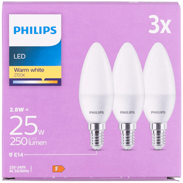 Philips kaarslamp