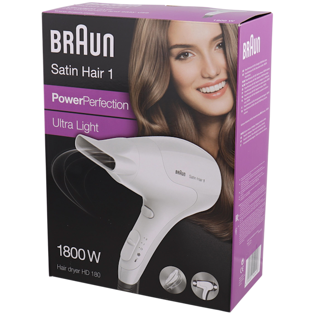 Sèche-cheveux Braun Satin Hair 1 PowerPerfection Ultra Light