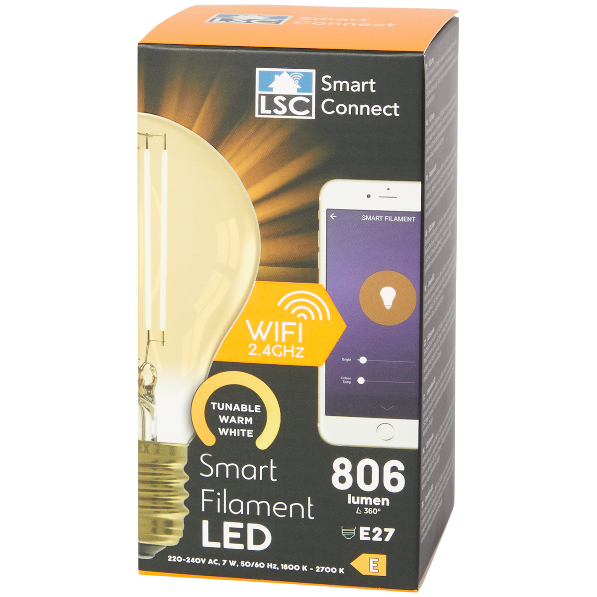 Chytrá LED žárovka s vláknem LSC Smart Connect