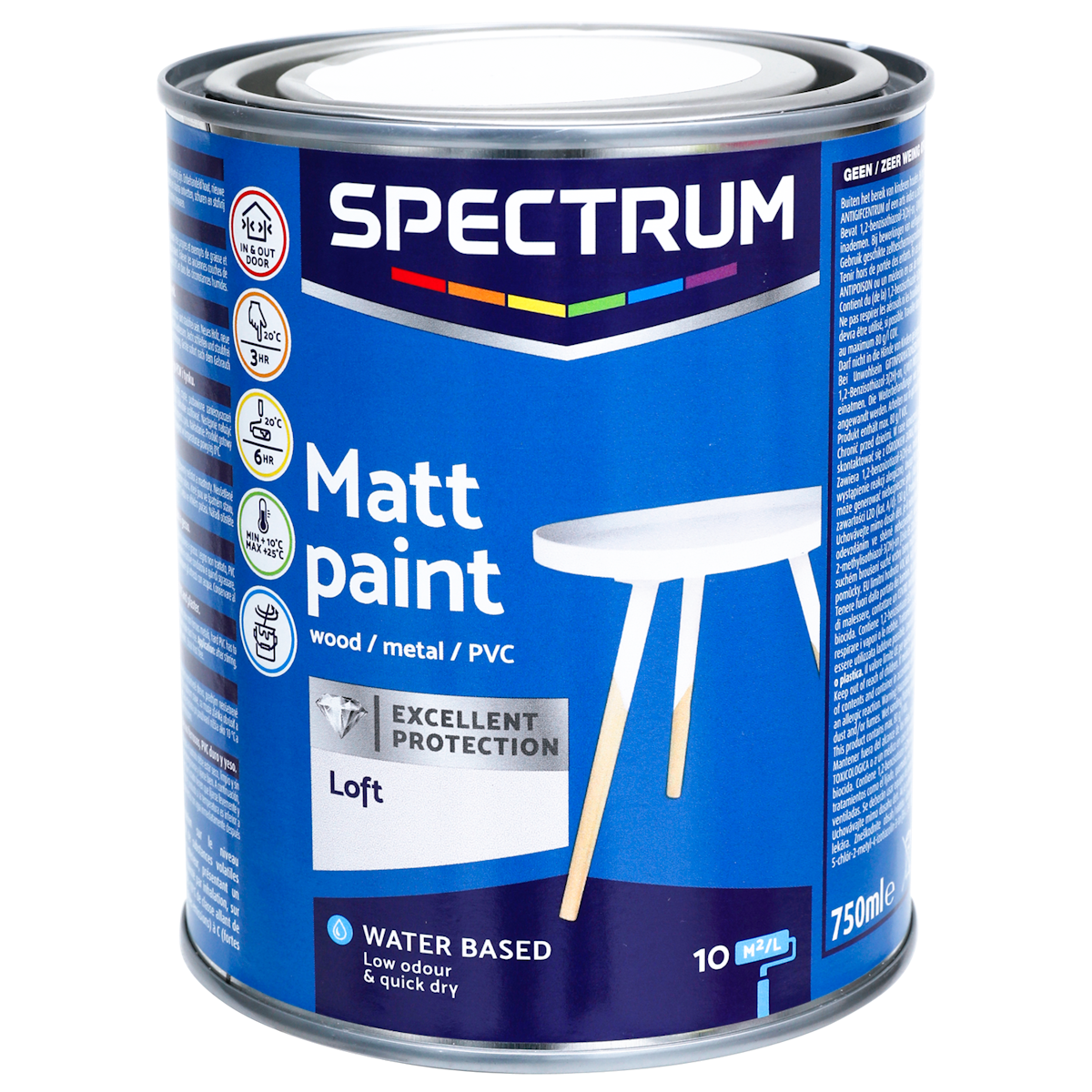 Pintura acrílica mate Spectrum