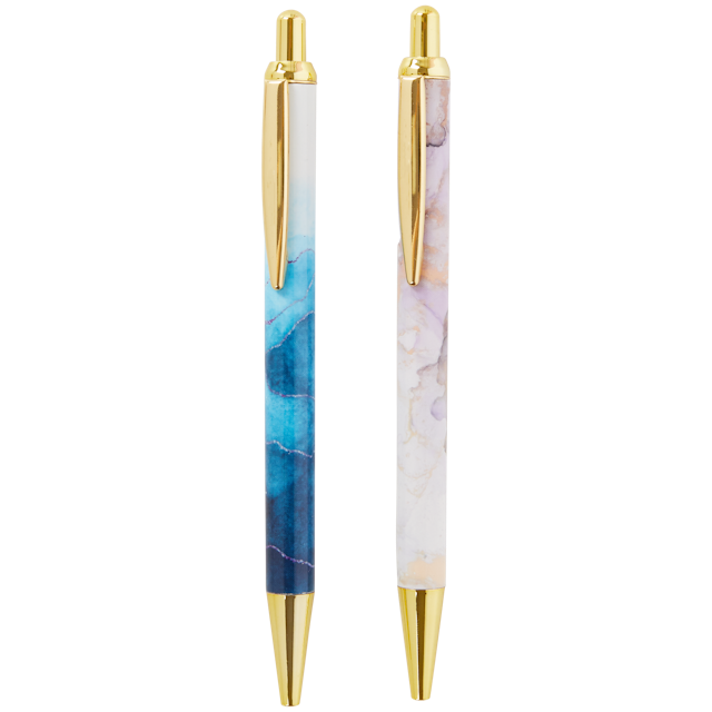 Bolígrafos con estampado de mármol