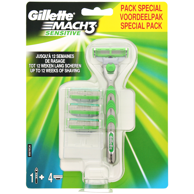 Gillette Mach3 Rasierklingen Sensitive
