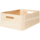 Boîte de rangement en bois de paulownia