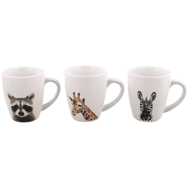 Koffiemokken met dierenprint