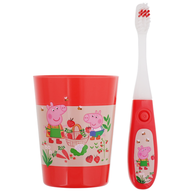 Kit de cepillo de dientes con temporizador Peppa Pig