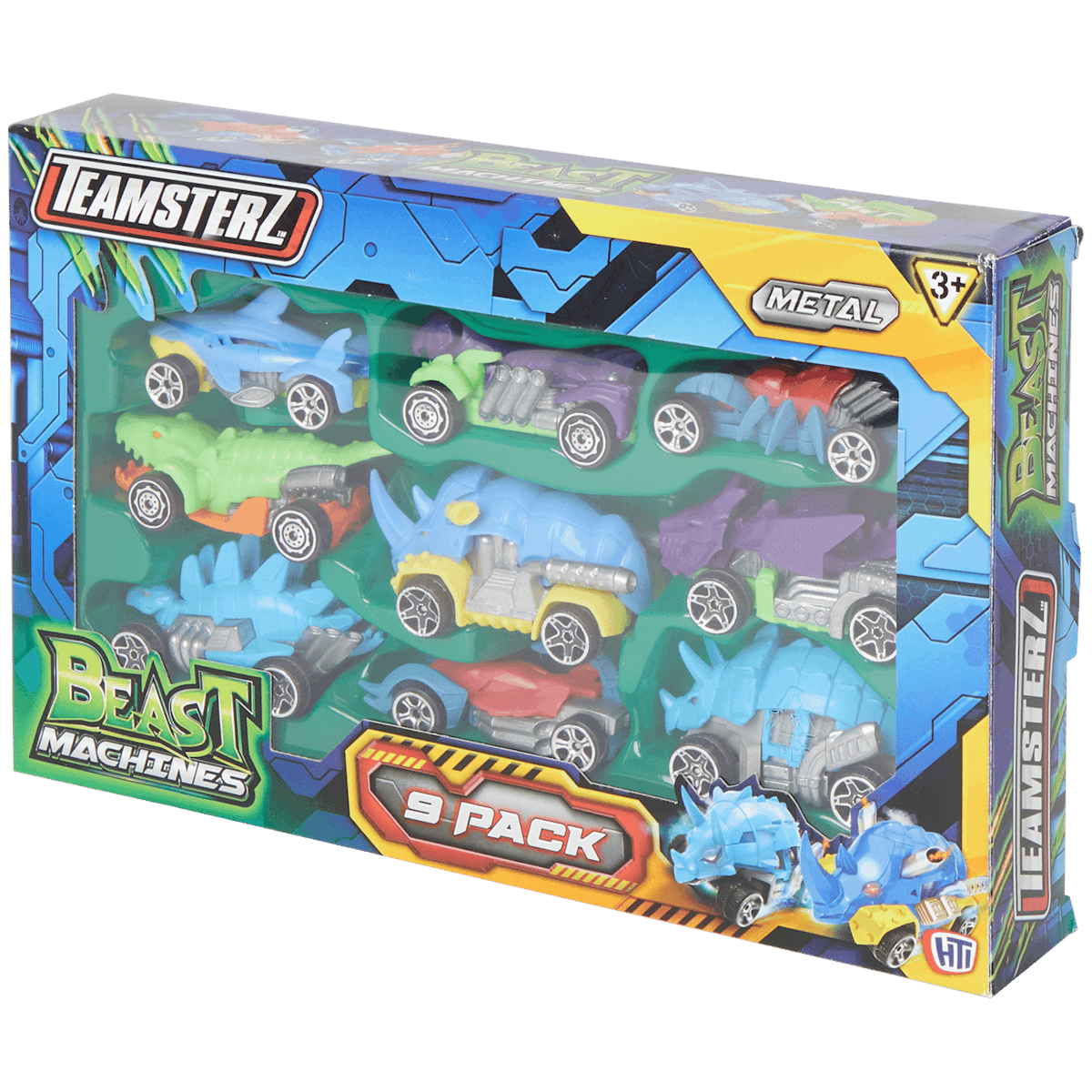 Wyścigówki dinozaury Beast Machines Teamsterz