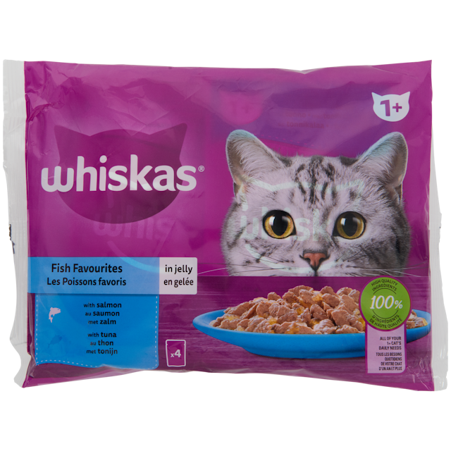 Nourriture humide pour chat Whiskas Les poissons favoris