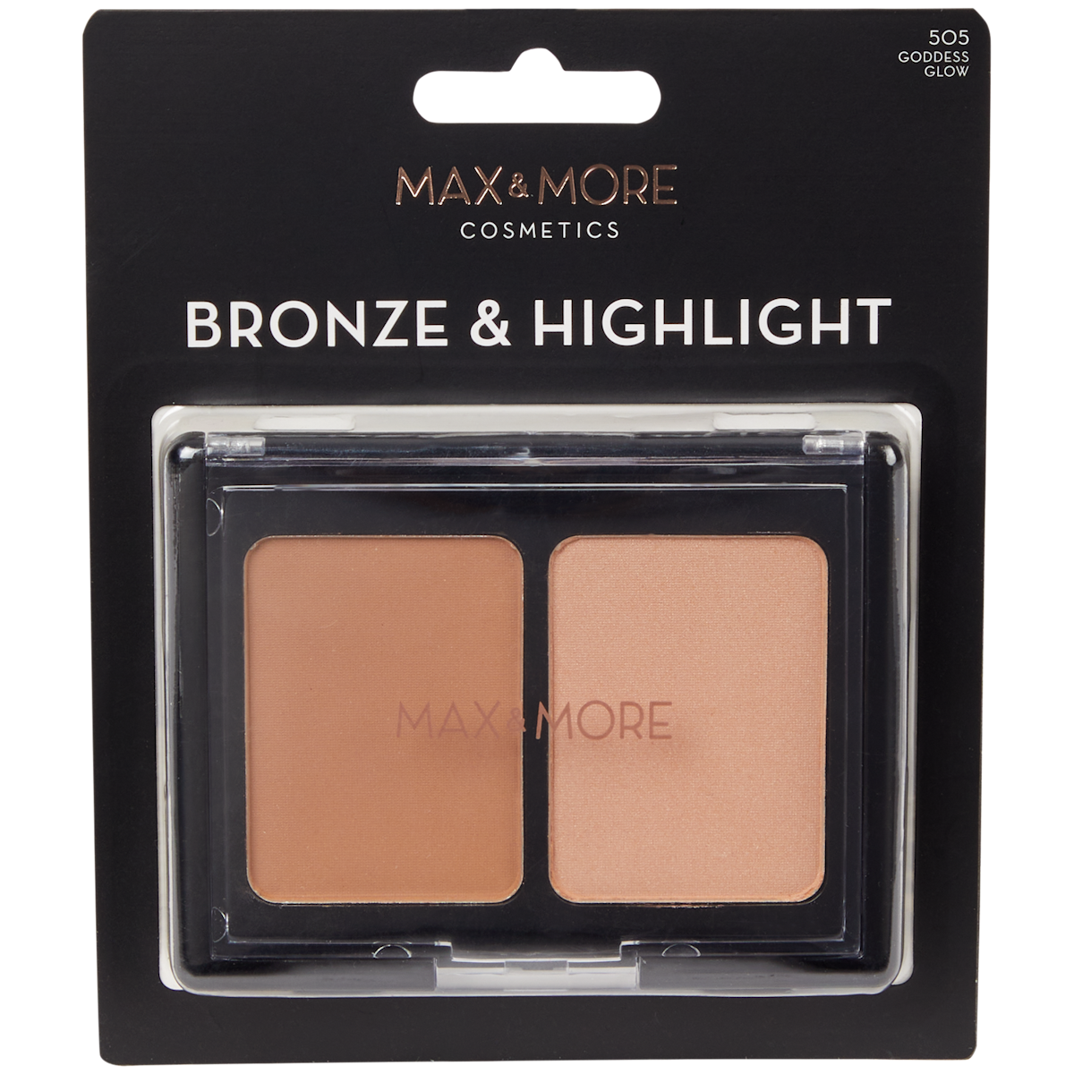 Max & More bronzer + highlighter