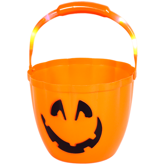 Halloweenský kbelík s LED podsvícením