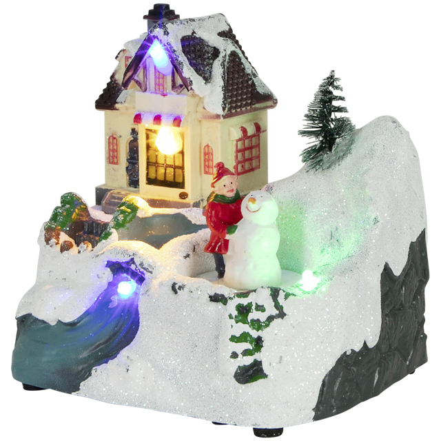 Casetta natalizia decorativa Magic Village