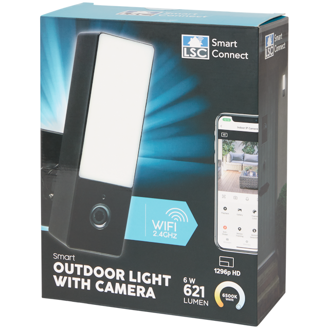 Éclairage extérieur avec caméra intelligente LSC Smart Connect