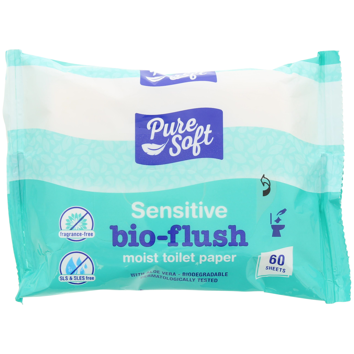 Wilgotny papier toaletowy Pure Soft Bio-Flush