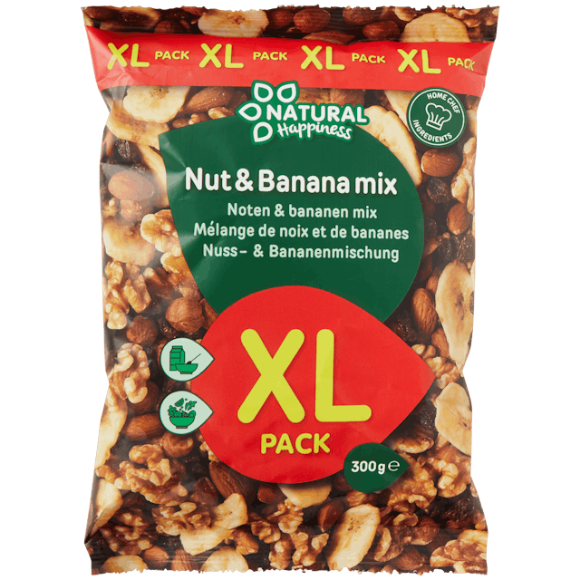 Natural Happiness noten & bananen mix