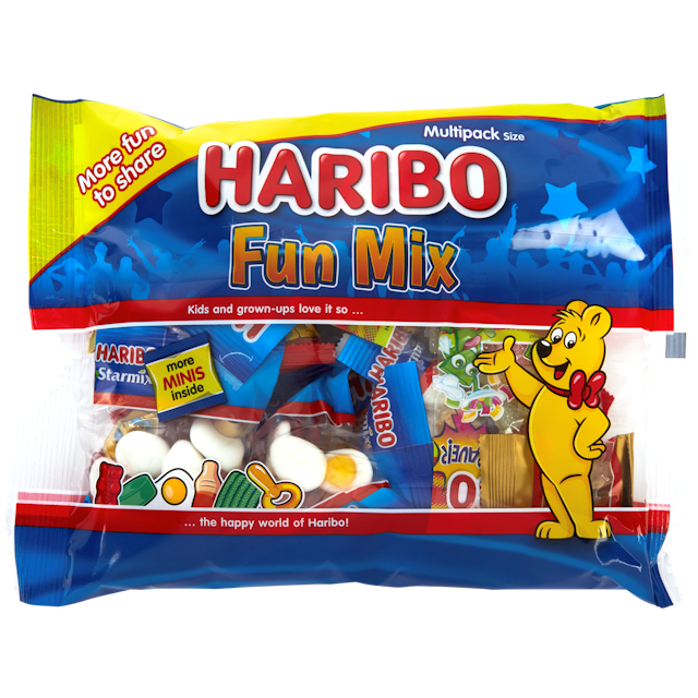 Balení malých sáčků Haribo Fun Mix