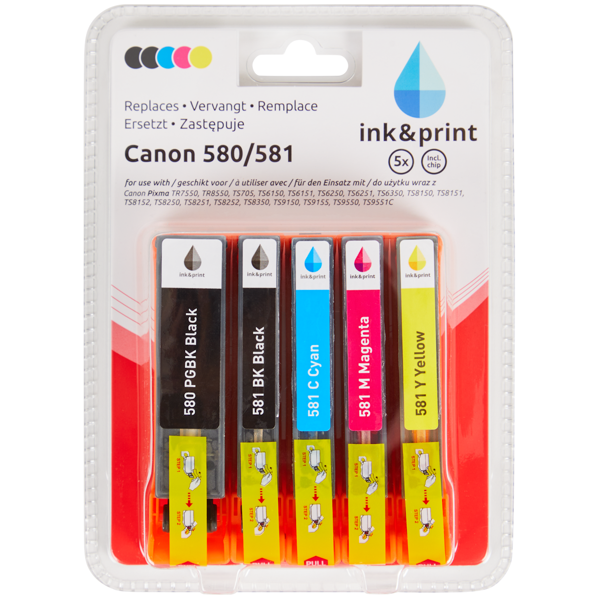 Ink & Print inktcartridges Canon 580/581