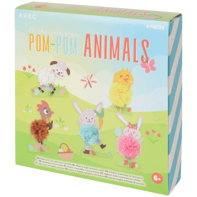 Pompon-Tiere zum Selbstbasteln
