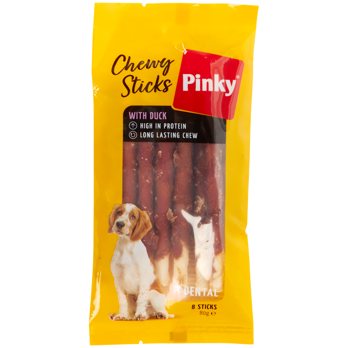 Bâtonnets à mâcher pour chien Pinky Chewy Sticks