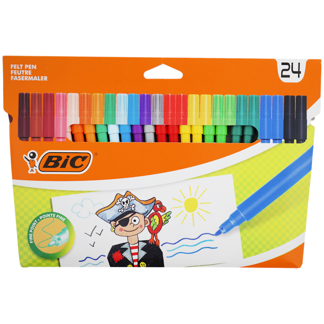 Kolorowe flamastry BIC