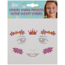 Sticker viso con glitter 