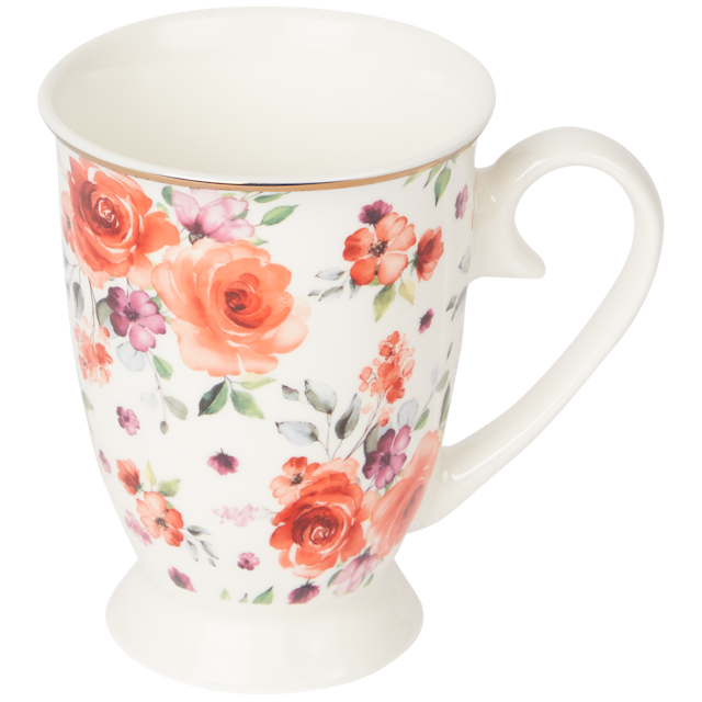 Tasse à café à imprimé floral