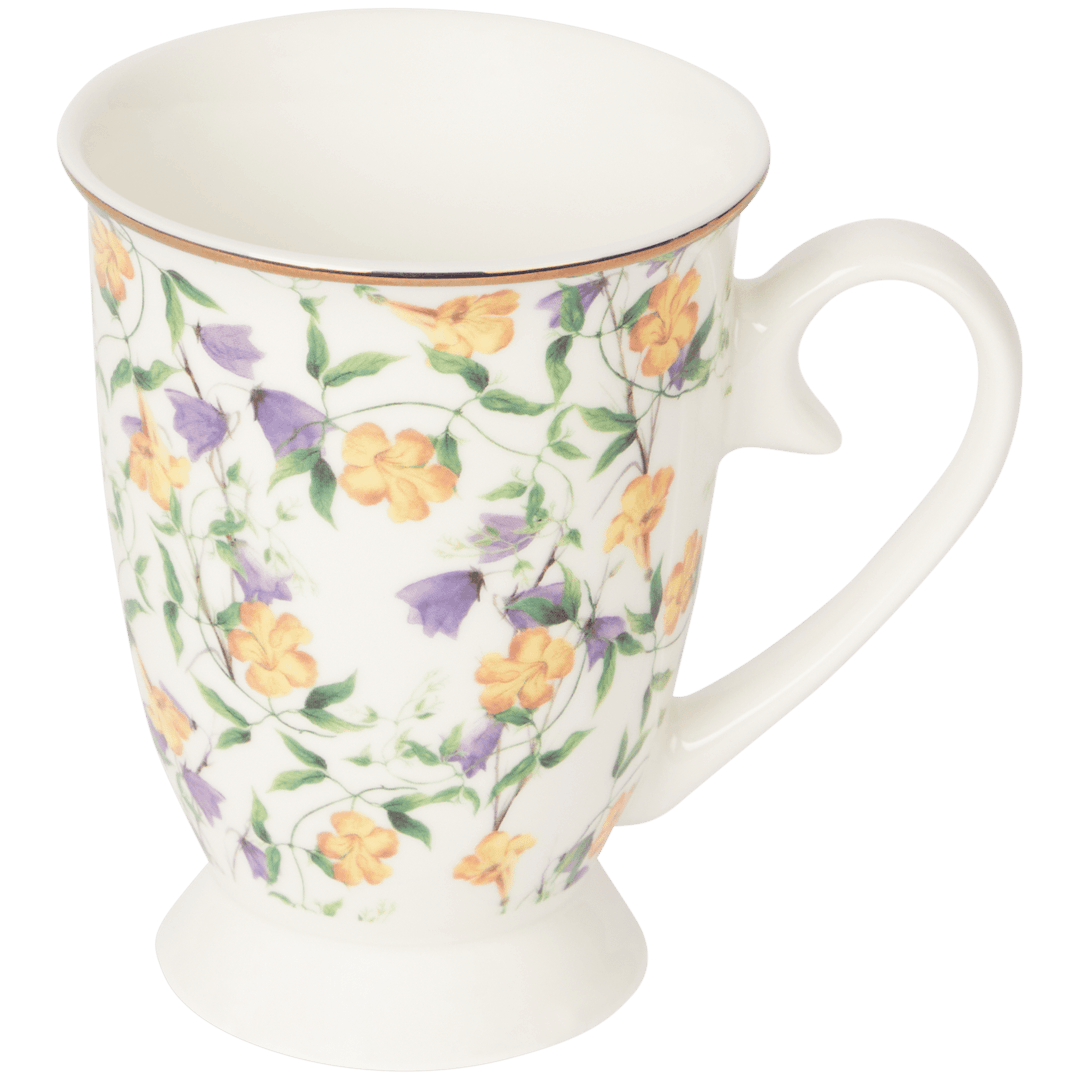 Koffiemok met bloemenprint 