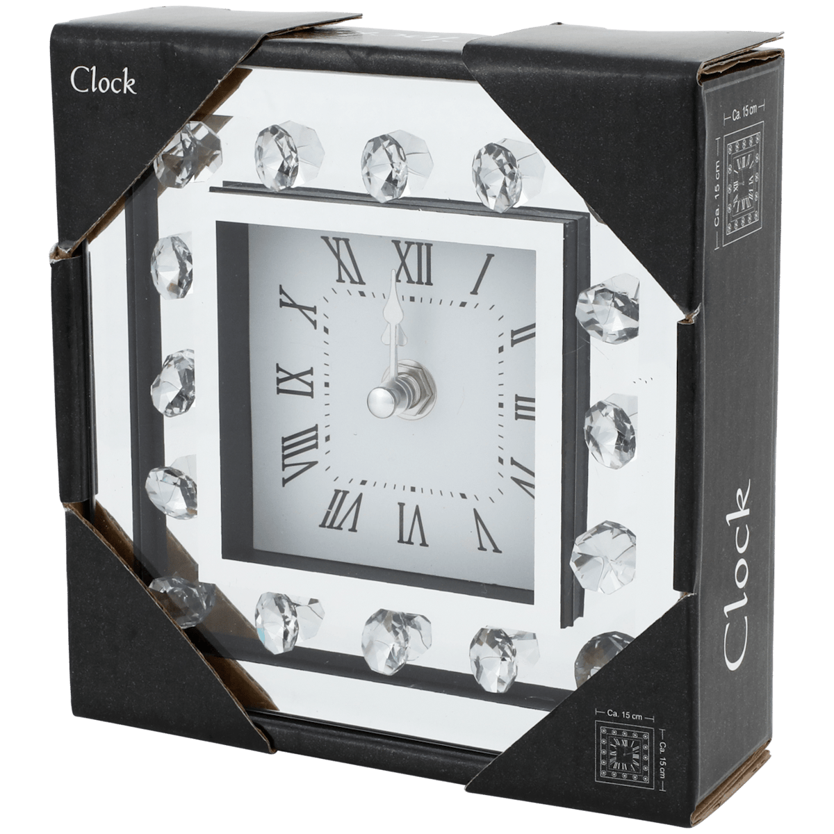 Horloge avec faux diamants
