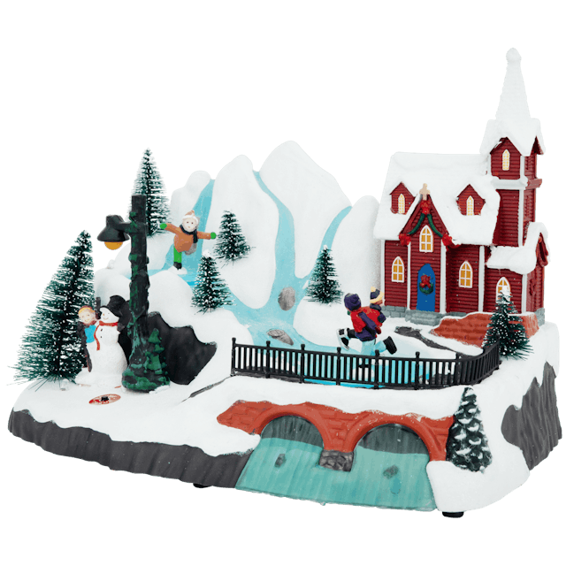 Scène de Noël hivernale Magic Village