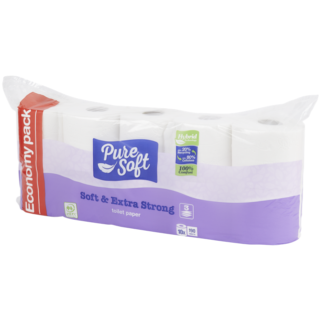 Pure Soft toiletpapier Soft & Extra Strong