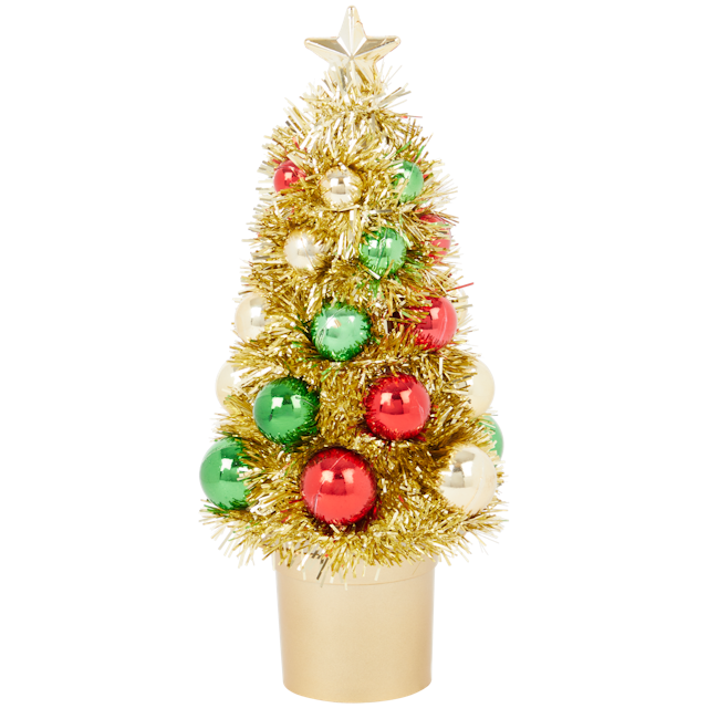 Mini vánoční stromek s ozdobami