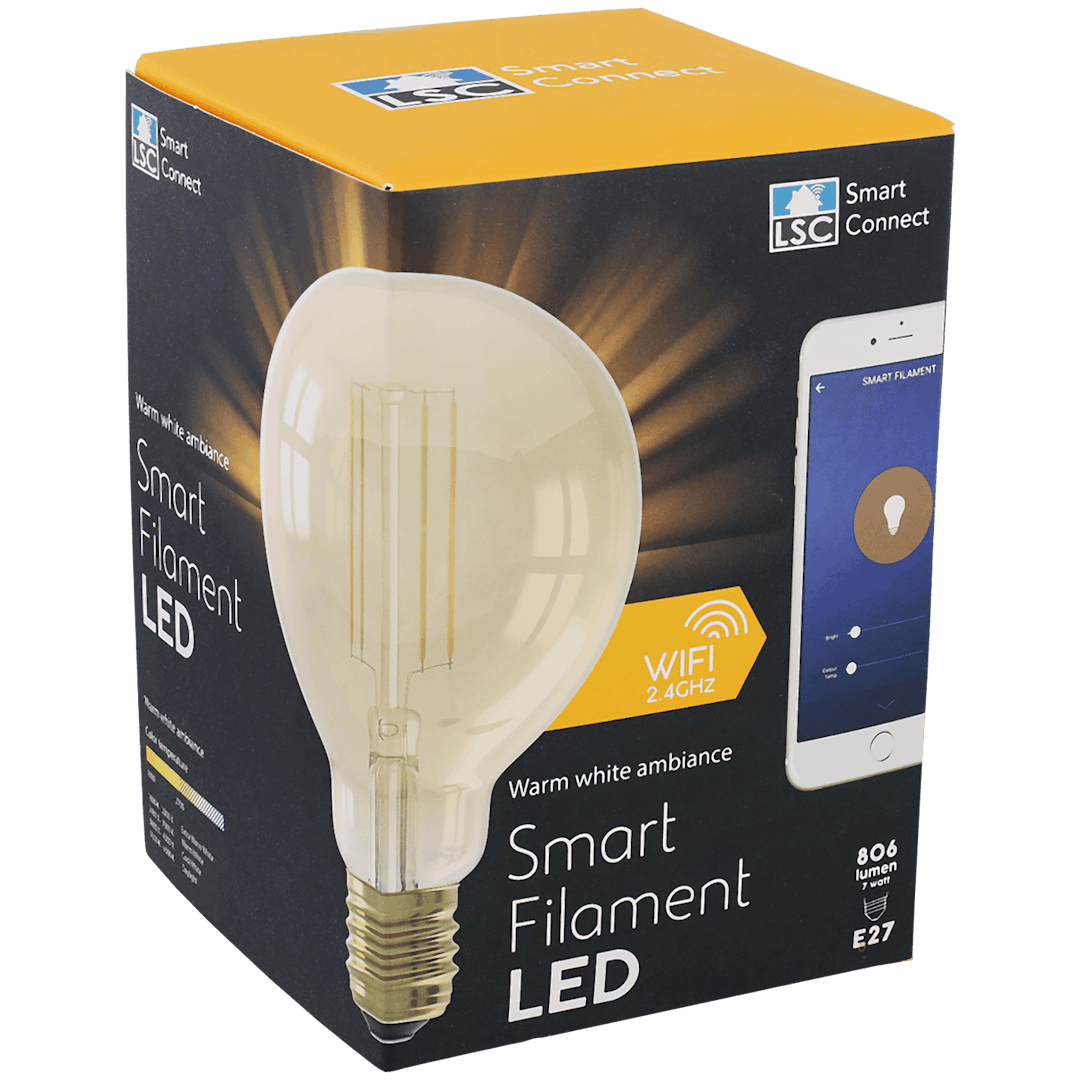 Bombilla LED con filamento inteligente LSC Smart Connect  