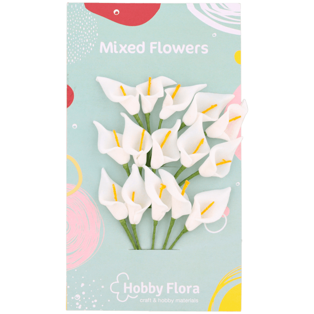 Mini-fleurs sur tige Hobby Flora  