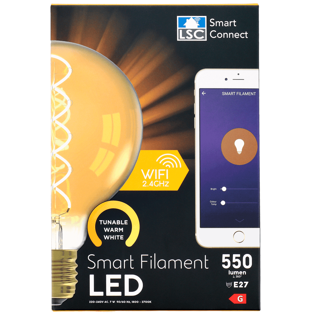 Lampada smart LED a filamento LSC Smart Connect  