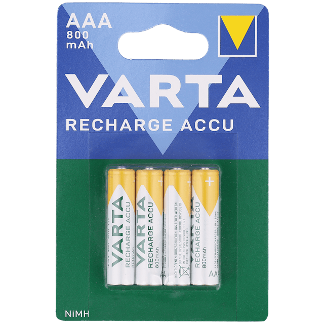 Pilas recargables AAA Varta  