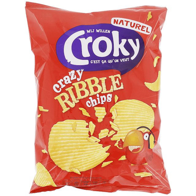 Vroubkované chipsy Croky Solené