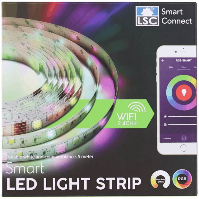 Ruban LED multicolore intelligent LSC Smart Connect  