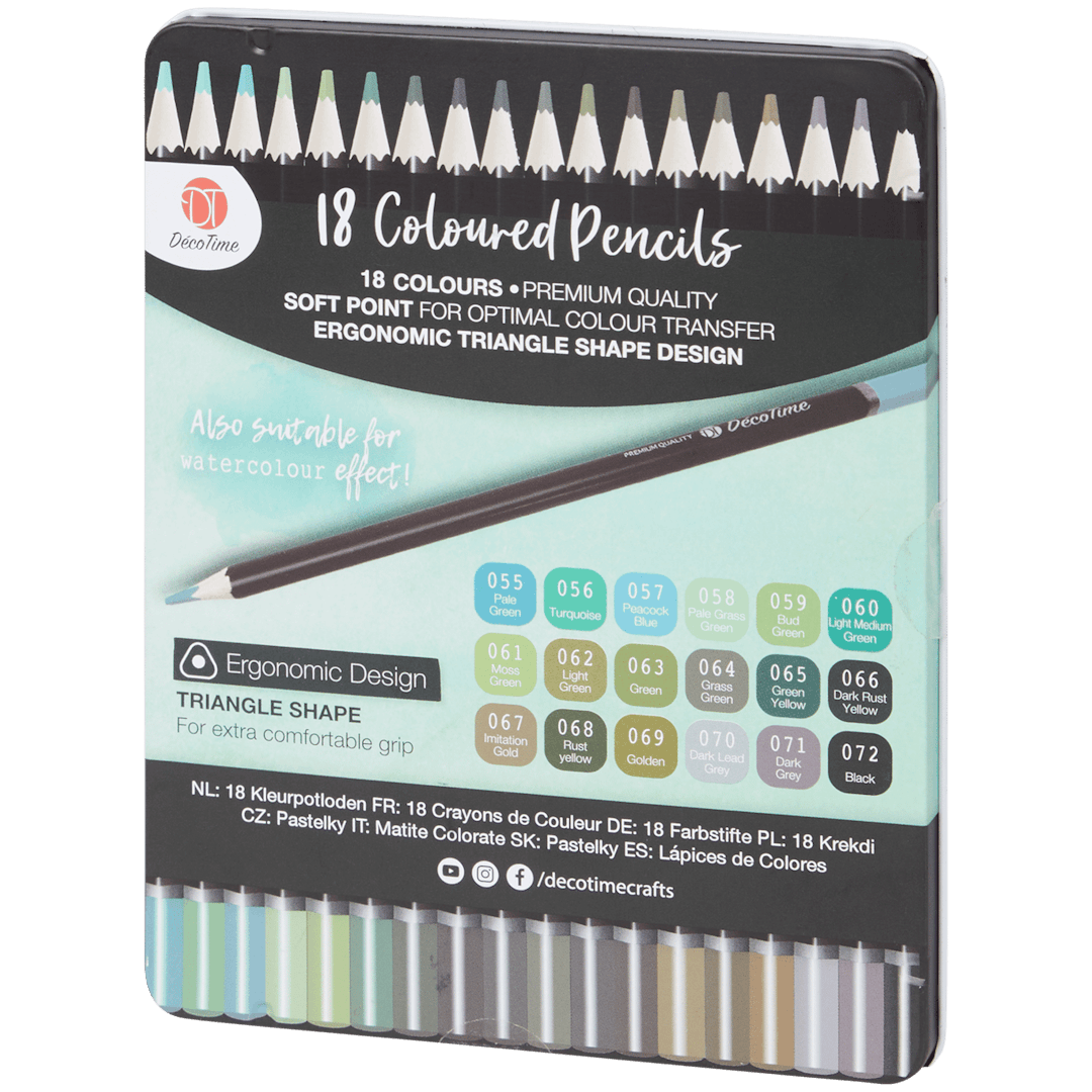 Crayons de couleur dans boîte DécoTime  