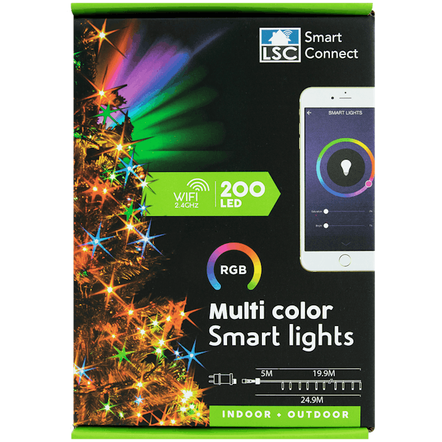 Guirlande de Noël multicolore intelligente LSC Smart Connect  