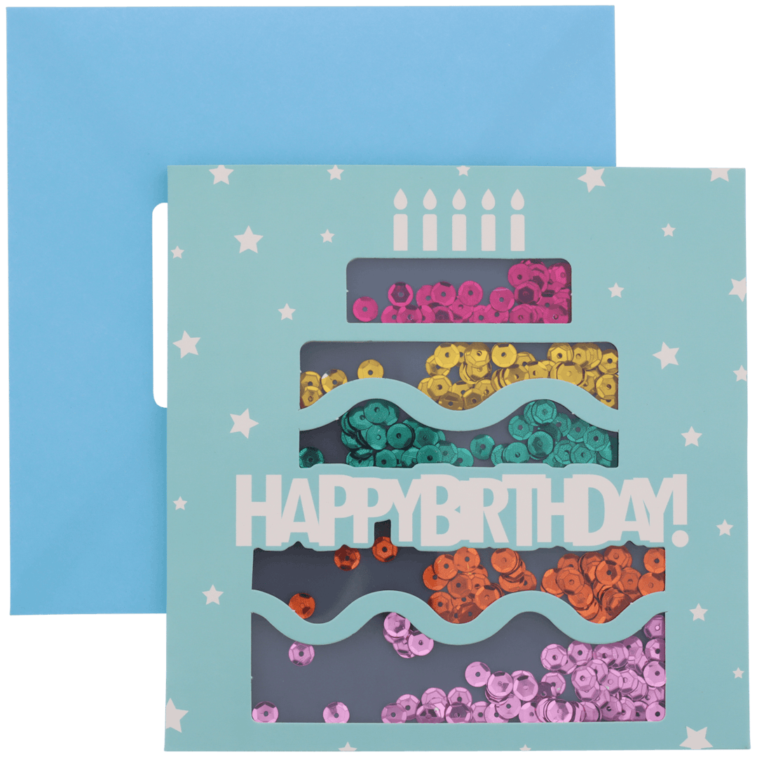 Carte de vœux avec confettis  
