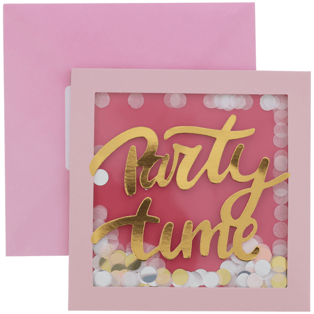 Carte de vœux avec confettis  