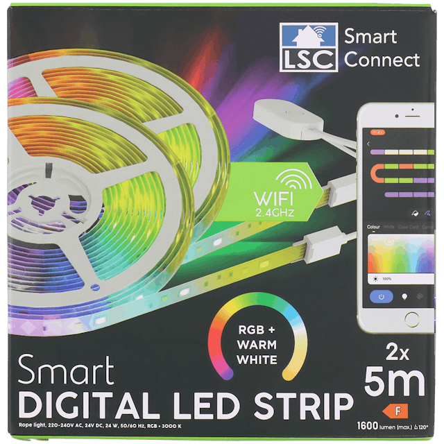 Rubans LED multicolores intelligents LSC Smart Connect  