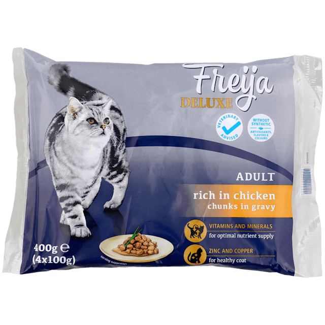 Porciones de comida para gato Freija Deluxe