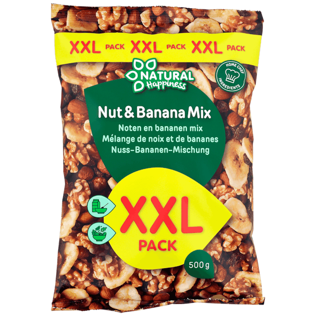 Směs ořechů a banánů Natural Happiness Balení XXL