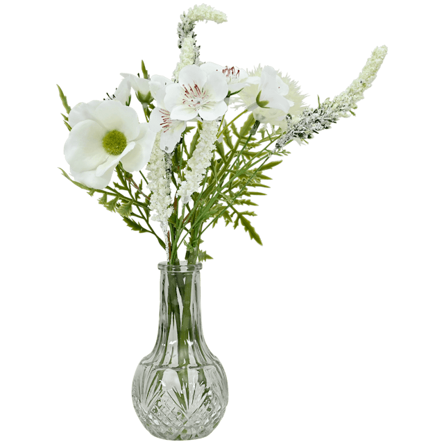Vase avec fleurs artificielles  