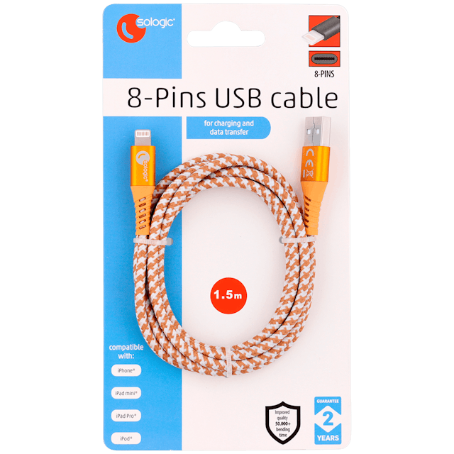 8-pinový datový a nabíjecí kabel Sologic  