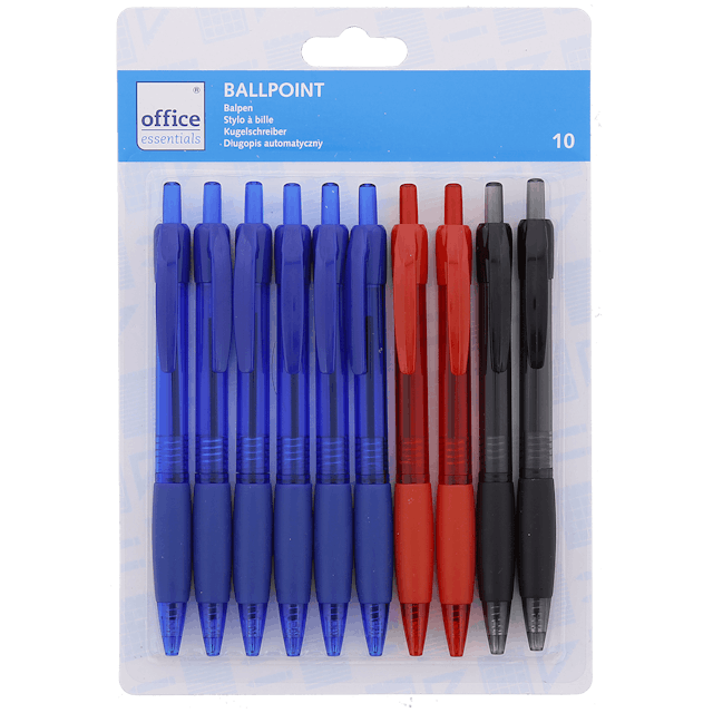 Długopisy Office Essentials 10-częściowy zestaw