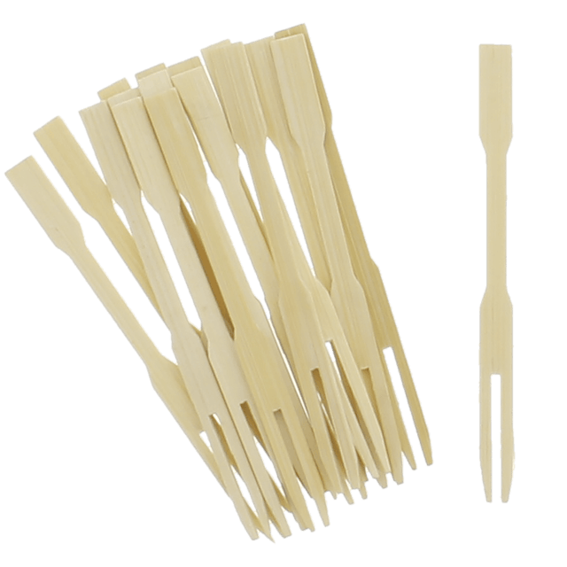 Tenedores de cóctel bambú  