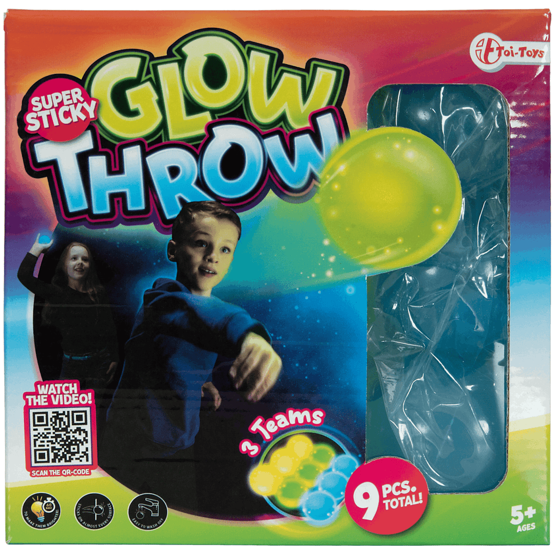 Toi-Toys Glow-Throw-Klettwurfbälle  
