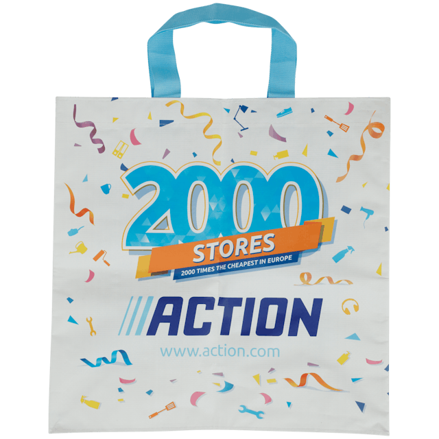 Nákupní taška s potiskem „2000 prodejen“ Action  