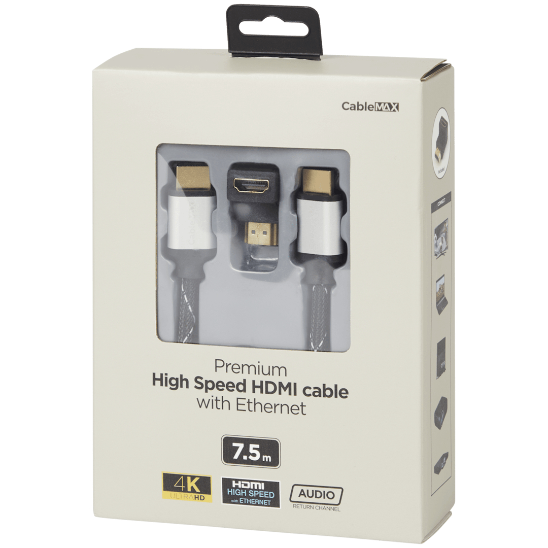CableMax HDMI-Kabel mit Adapter 