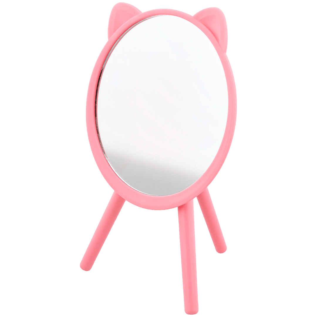 Miroir de maquillage avec oreilles de chat  